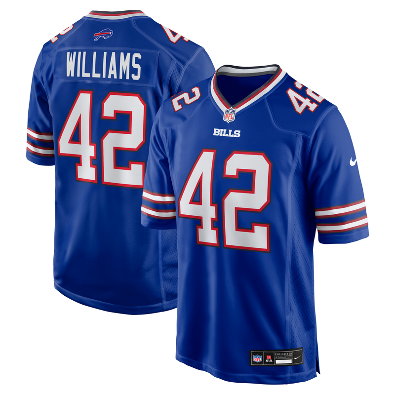 Buffalo Bills Dorian Williams Royal Home Game Jersey