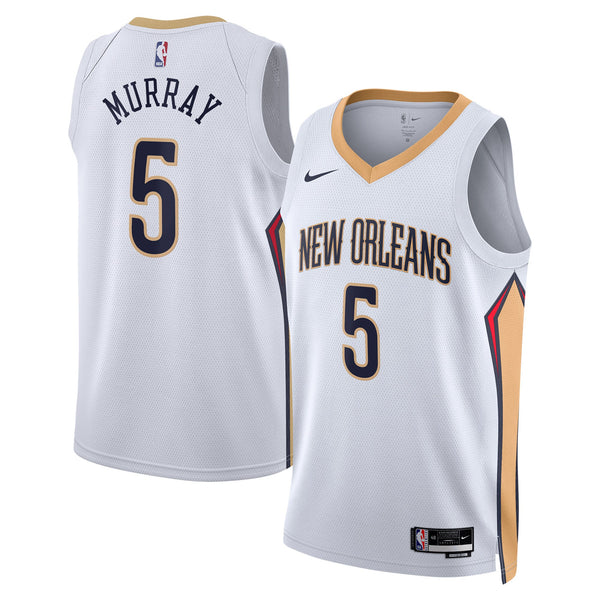 New Orleans Pelicans Association Edition Swingman Jersey - White - Dejounte Murray
