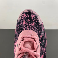 Low Top Sneakers, Pink Colorway, Camouflage Pattern, Lace Up Design, Casual Gift for Sneaker Fans