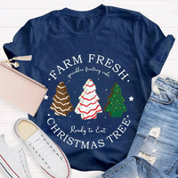 Rustic Holiday Graphic Tee, Farm Fresh Christmas Tree T-Shirt, Vintage Xmas Tree Farm Shirt, Comfy Winter Holiday Tee, Christmas Present