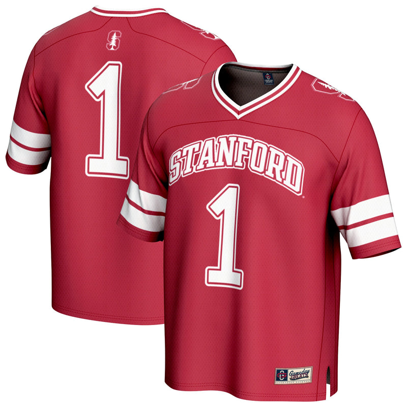 #1 Stanford Cardinal Collegiate Football Fashion Jersey - Cardinal