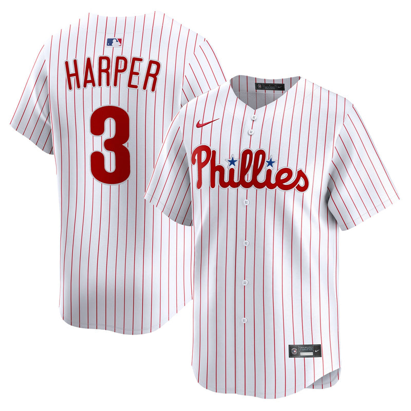 Philadelphia Phillies Bryce Harper White Home Limited Player Jersey