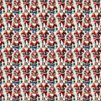 Christmas Sports Holiday Gift Wrap, Football Santa Wrapping Paper, Santa Playing Football Present Paper Roll, Fan Holiday Decor