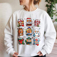 Humorous Fast Food Christmas Sweater, Christmas Chicken Nuggets Sweatshirt, Christmas Foodie Sweatshirt, Holiday Food Crewneck Sweatshirt