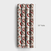 Sunglasses Santa Christmas Gift Wrap, Cool Santa Poker Wrapping Paper, Humorous Casino Wrapping Paper, Gambler Holiday Card Player Gift Wrap