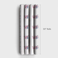 Sports Christmas Gift Wrap, Hockey Santa Claus Wrapping Paper, Watercolor Skating Santa Wrapping Paper, Winter Sports Holiday Gift Wrap