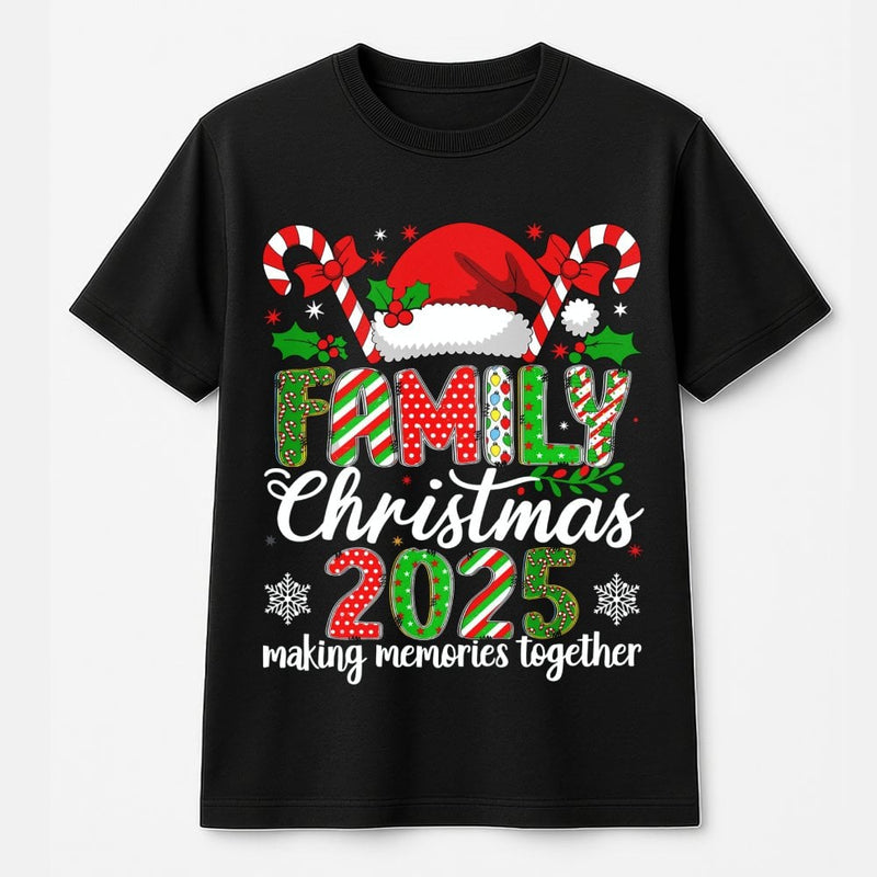 Making Memories Together Shirt, Family Christmas 2025 T-Shirt, Matching Holiday Family Tee, Xmas Photo Group T-Shirt, Christmas Family Present