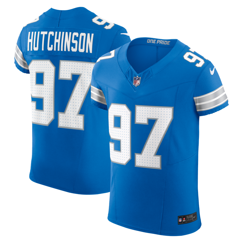 Detroit Lions Aidan Hutchinson Blue Team Elite Jersey