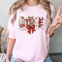 Stethoscope Holiday T-Shirt, Christmas Nurse Shirt, Festive Nursing Graphic Tee, Adorable Nurse Christmas T-Shirt, Nursing Student Present for Her