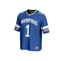 #1 Memphis Tigers Collegiate Football Fashion Jersey - Royal