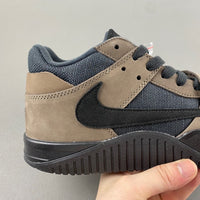 Low Top Sneakers, Black Brown Colorway, Reverse Hook Design, Lace Up Design, Casual Gift for Sneaker Fans