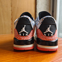 High Top Sneakers, White Orange Colorway, Lace Up Design, Casual Gift for Sneaker Fans