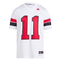 Jeff Brohm White Louisville Cardinals Football Icon Premier Jersey