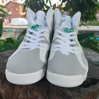 Sneakers, White Gray Colorway, Lace Up Design, Casual Gift for Sneaker Fans