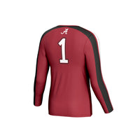 Alabama Crimson Tide #1 Lightweight Volleyball Fashion Jersey - Crimson