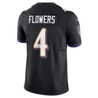 Baltimore Ravens Zay Flowers Black Alternate Limited Jersey