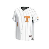 #1 Tennessee Volunteers Lightweight Baseball Fashion Jersey - White