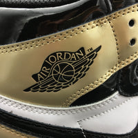 Sneakers, Black Gold Colorway, Leather Footwear, Mismatched Colorway, Lace Up Design, Casual Gift for Sneaker Fans