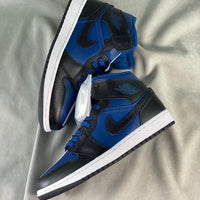 Mid Top Sneakers, Blue White Colorway, Lace Up Design, Casual Gift for Sneaker Fans