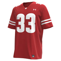 Ron Dayne Wisconsin Badgers NIL Football Replica Player Jersey - Red