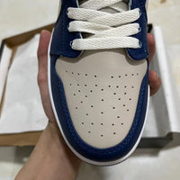Low Top Sneakers, Blue Gray Colorway, Lace Up Design, Casual Gift for Sneaker Fans