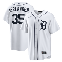 Detroit Tigers Justin Verlander White Home Replica Jersey