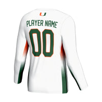 Miami Hurricanes NIL Lightweight Volleyball Jersey - White