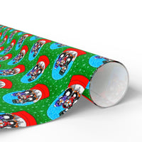 Snow Globe Holiday Gift Wrap, Monster Truck Christmas Wrapping Paper, Festive Big Truck Wrapping Paper Roll, Boys Xmas Present Presentation