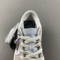 Retro Low Top Sneakers, White Gray Colorway, Lace Up Design, Casual Gift for Sneaker Fans