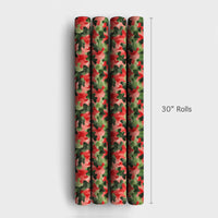 Watercolor Camouflage Gift Wrap, Christmas Camo Wrapping Paper, Red and Green Camo Wrapping Paper, Holiday Present Paper, Xmas Gift Wrap
