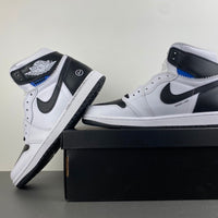 High Top Sneakers, Blue White Black Colorway, Lace Up Design, Casual Gift for Sneaker Fans