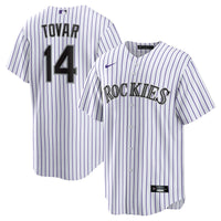 Colorado Rockies Ezequiel Tovar White Home Replica Jersey