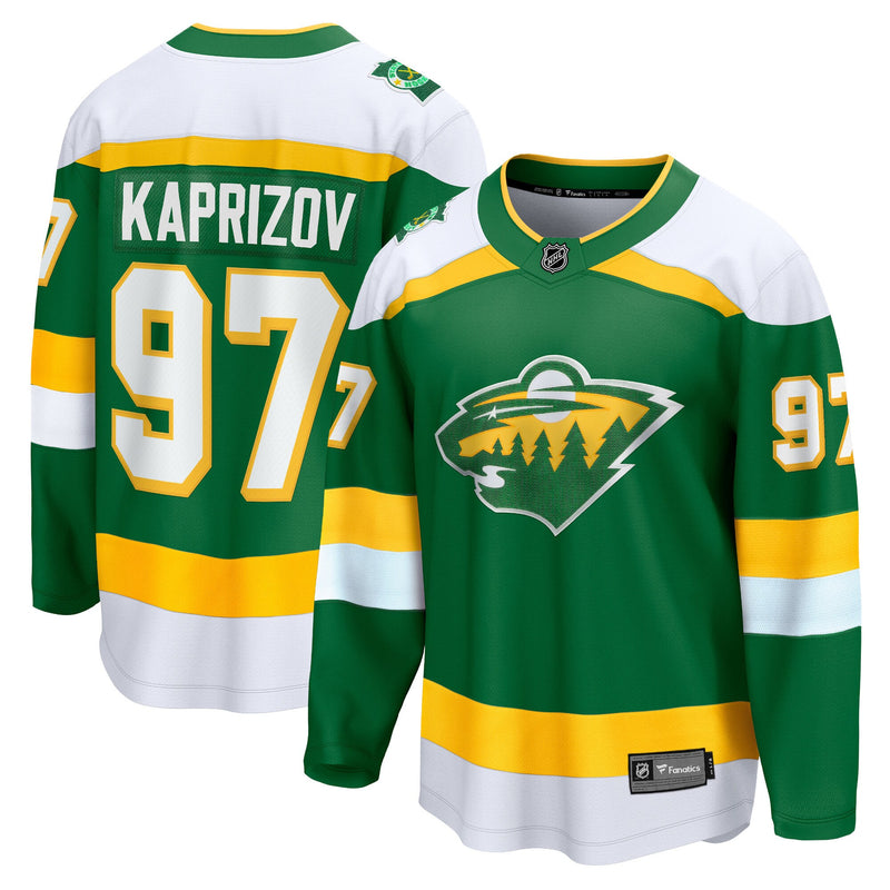 Minnesota Wild Kirill Kaprizov Green 2023/24 Alternate Breakaway Jersey