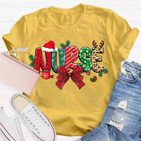 Festive Holiday Nurse Shirt, Christmas School Nurse T-Shirt, Adorable Winter Medical Graphic Tee, School Nursing Staff Appreciation Tee Present