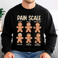 Humorous Nurse Holiday Sweatshirt, Pain Scale Gingerbread Christmas Sweatshirt, Medical Healthcare Xmas Sweatshirt, Hospital Crewneck, RN Present