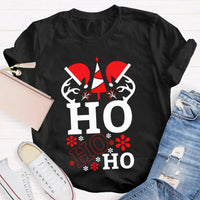Ho Ho Ho Santa Hat Holiday T-Shirt, Science Teacher Christmas Shirt, Humorous Science Educator Tee, Adorable Chemistry Xmas Present Shirt