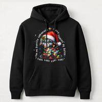 Adorable Donkey Christmas Lights Sweatshirt, Mi Burrito Sabanero Hoodie, Spanish Villancico Holiday Pullover, Festive Latino Family Hoodie