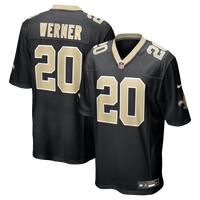 New Orleans Saints Pete Werner Black Game Jersey