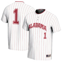 #1 Alabama Crimson Tide Lightweight Softball Fashion Jersey - White