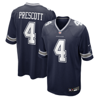 Dallas Cowboys Dak Prescott Navy Game Team Jersey