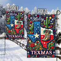 Merry Texmas Double Sided Holiday Yard Flag, Texas Christmas Garden Flag, Lone Star State Festive Flag, Southern Winter Outdoor House Decor