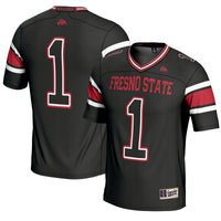 #1 Fresno State Bulldogs Endzone Football Jersey - Black