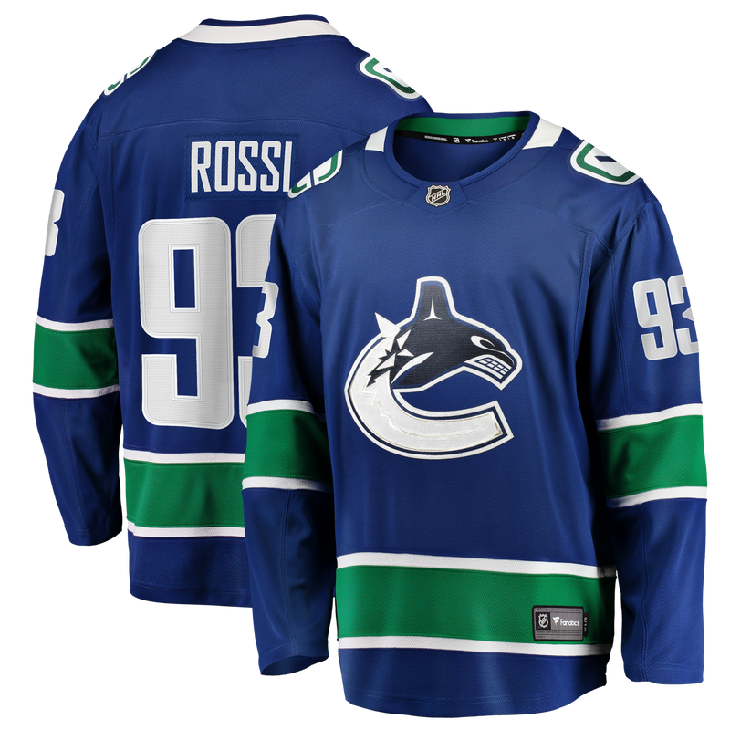 Vancouver Canucks Marco Rossi Blue Home Premier Breakaway Player Jersey
