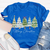 Festive Christmas Tree Shirt, Merry Christmas Tree T-Shirt, Retro Holiday Graphic Tee, Winter Xmas Pullover Tee, Christmas Present
