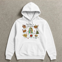 Virgencita Food Holiday Hoodie, Tis the Season Mexican Christmas Hoodie, Latinx Festive Hooded Sweatshirt, Mexican Food Graphic Hoodie