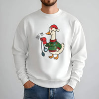Humorous Cuff Em Goose Sweatshirt, Nurse Christmas Sweatshirt, Holiday Healthcare Worker Crewneck, Adorable Nursing Student Present, Xmas Sweatshirt