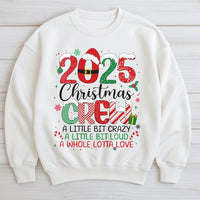 Humorous Family Matching Holiday Sweater, 2025 Christmas Crew Sweatshirt, New Year Xmas Party Crewneck, Festive Holiday Vacation Pullover