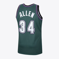 Milwaukee Bucks Ray Allen 1996 Hardwood Classics Alternate Swingman Jersey - Dark Green