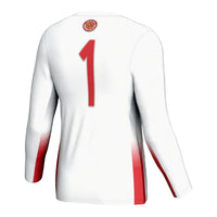 #1 Louisiana Ragin' Cajuns Lightweight Volleyball Jersey - White
