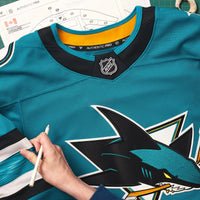 San Jose Sharks Teal Home Authentic Pro Jersey
